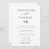 Moderne Wasserfarbenwelt Hochzeitsfeiern Einladung (Vorne/Hinten)