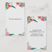 Moderne Wasserfarbenwelt Sommer Tropischer Chic Visitenkarte (Vorne/Hinten)