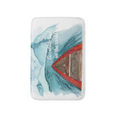 Moderne Wasserfarbenwelt - Weltangebot Badematte (Vorderseite Vertikal)