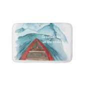 Moderne Wasserfarbenwelt - Weltangebot Badematte (Vorderseite)