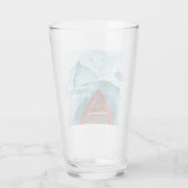 Moderne Wasserfarbenwelt - Weltangebot Glas (Rückseite)