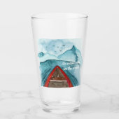 Moderne Wasserfarbenwelt - Weltangebot Glas (Vorderseite)