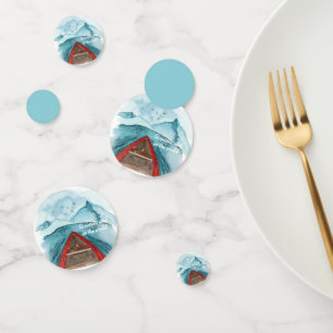 Moderne Wasserfarbenwelt - Weltangebot Konfetti