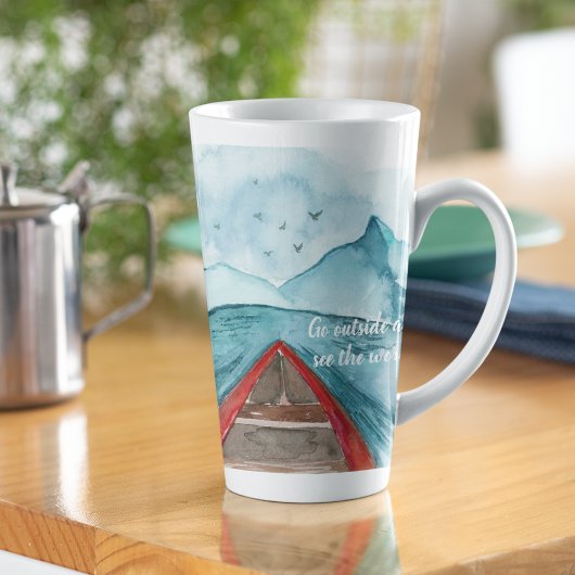 Moderne Wasserfarbenwelt - Weltangebot Milchtasse