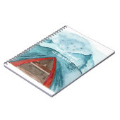 Moderne Wasserfarbenwelt - Weltangebot Notizblock (Linke Seite)