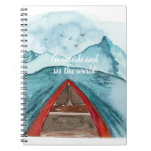 Moderne Wasserfarbenwelt - Weltangebot Notizblock (Vorderseite)