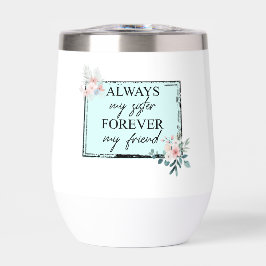 Moderne Wasserflasche "Immer meine Schwester"