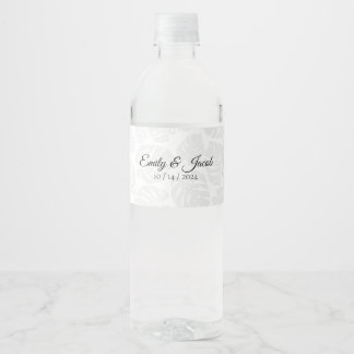 Moderne Wasserflaschenaufkleber für Hochzeiten Wasserflaschenetikett