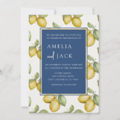 Moderne Wasserhymnen und Foliage Einladung (Vorderseite)