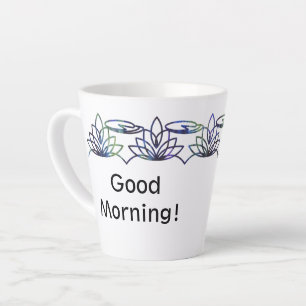 Moderne Wasserläufe Personalisierte Latte-Tasse Milchtasse