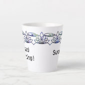 Moderne Wasserläufe Personalisierte Latte-Tasse Milchtasse (Vorderseite)