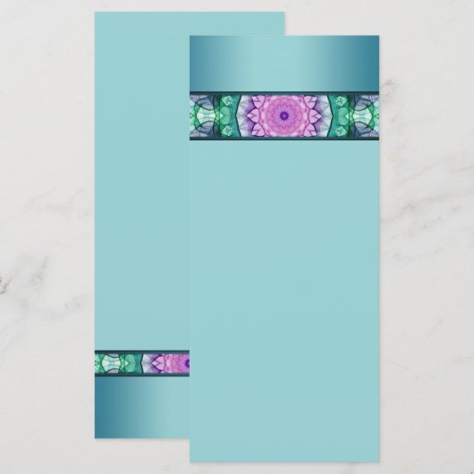 Moderne Wasserlilie mandala (Vorne/Hinten)