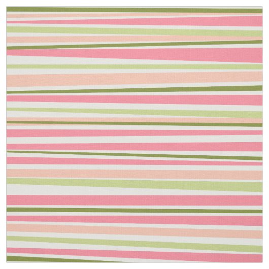 Moderne Wassermelone färbt Streifenmuster Stoff (Muster)