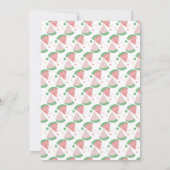 Moderne Wassermelone Kinderdusche Sprinkles Confet Einladung (Rückseite)