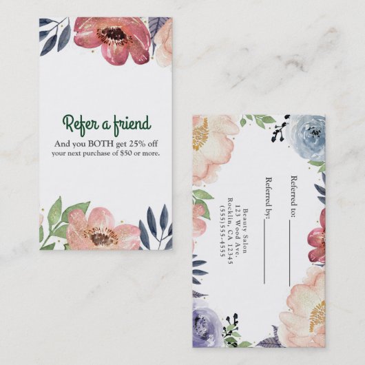 Moderne Wasserpfeife Frische Pasta machen Empfehlungskarte (Vorne/Hinten)