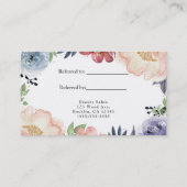 Moderne Wasserpfeife Frische Pasta machen Empfehlungskarte (Rückseite)