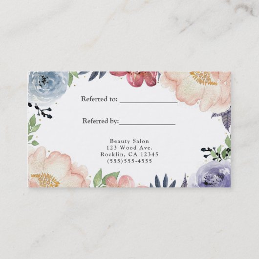 Moderne Wasserpfeife Frische Pasta machen Empfehlungskarte (Rückseite)