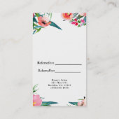 Moderne Wasserpfeife Frische Pasta machen Empfehlungskarte (Rückseite)