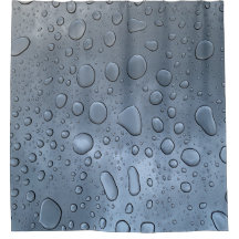 Moderne Wassertropfen Duschvorhang