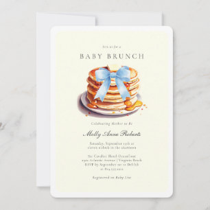 Moderne Watercolor Baby Brunch Einladung