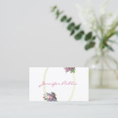 Moderne Watercolor-Blumen-elegante Visitenkarte (Stehend Vorderseite)