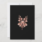 Moderne Watercolor boho Hochzeit Einladung (Rückseite)