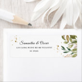 Moderne Watercolor Grünflächen Leaf Rahmen (Insitu)