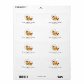 Moderne Watercolor Honeycombs mit Bienenrückgabe (Vorne)