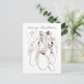 Moderne Watercolor Nativszene Postcard Postkarte (Stehend Vorderseite)