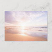 Moderne Watercolor Tropische Sonnenstrahlen - Info Begleitkarte (Rückseite)