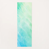 Moderne Watercolour Grün Mint Yogamatte (Vorderseite)
