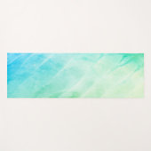 Moderne Watercolour Grün Mint Yogamatte (Vorderseite (Horizontal))