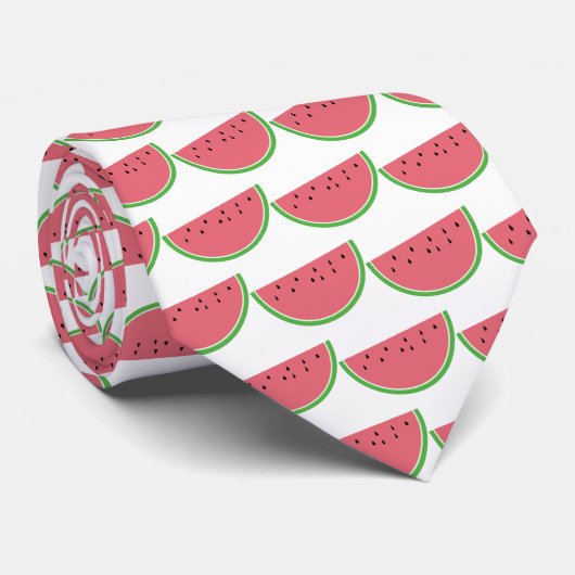 Moderne Watermelon Slices Pattern Neck Tie Krawatte (Gerollt)