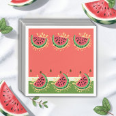 Moderne Watermelon Splash Baby Dusche Serviette