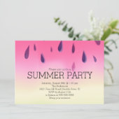 Moderne Watermelon Summer Barbecue Party Einladung (Stehend Vorderseite)