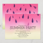 Moderne Watermelon Summer Barbecue Party Einladung (Vorne/Hinten)