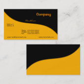 Moderne Wave Business Card Visitenkarte (Vorne/Hinten)