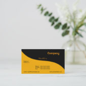 Moderne Wave Business Card Visitenkarte (Stehend Vorderseite)