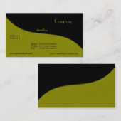 Moderne Wave Business Card Visitenkarte (Vorne/Hinten)