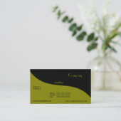 Moderne Wave Business Card Visitenkarte (Stehend Vorderseite)