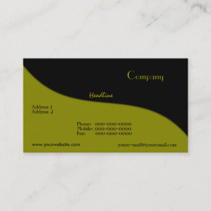 Moderne Wave Business Card Visitenkarte