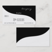 Moderne Wave Business Card Visitenkarte (Vorne/Hinten)