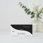Moderne Wave Business Card Visitenkarte (Stehend Vorderseite)