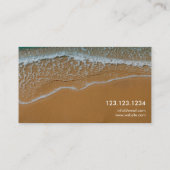 Moderne Waves auf der Sandmassage Therapie Visitenkarte (Rückseite)