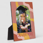 Moderne Waves | Einfache Arted Abschluss Foto Plaq Fotoplatte (Seite)