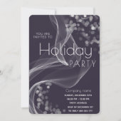 Moderne wavy Bokee Corporate Holiday Party Einladung (Vorderseite)
