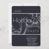 Moderne wavy Bokee Corporate Holiday Party Einladung (Vorderseite)