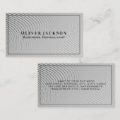 Moderne Wavy Lines Visitenkarte (Vorne/Hinten)