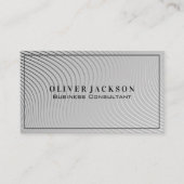 Moderne Wavy Lines Visitenkarte (Vorderseite)