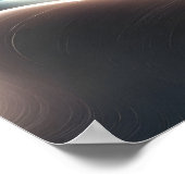 Moderne Wavy Shape Seaform mit Licht Poster (Ecke)